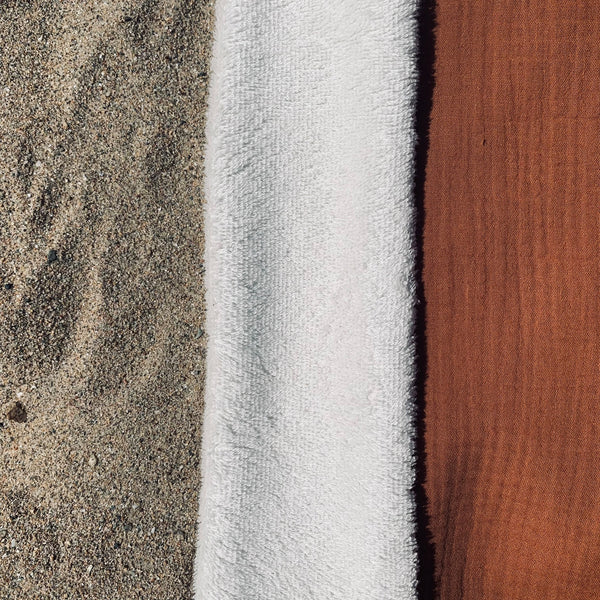 Serviette de plage caramel